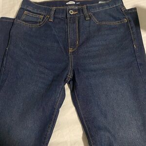 Old Navy Men's Dark Blue Straight Jeans